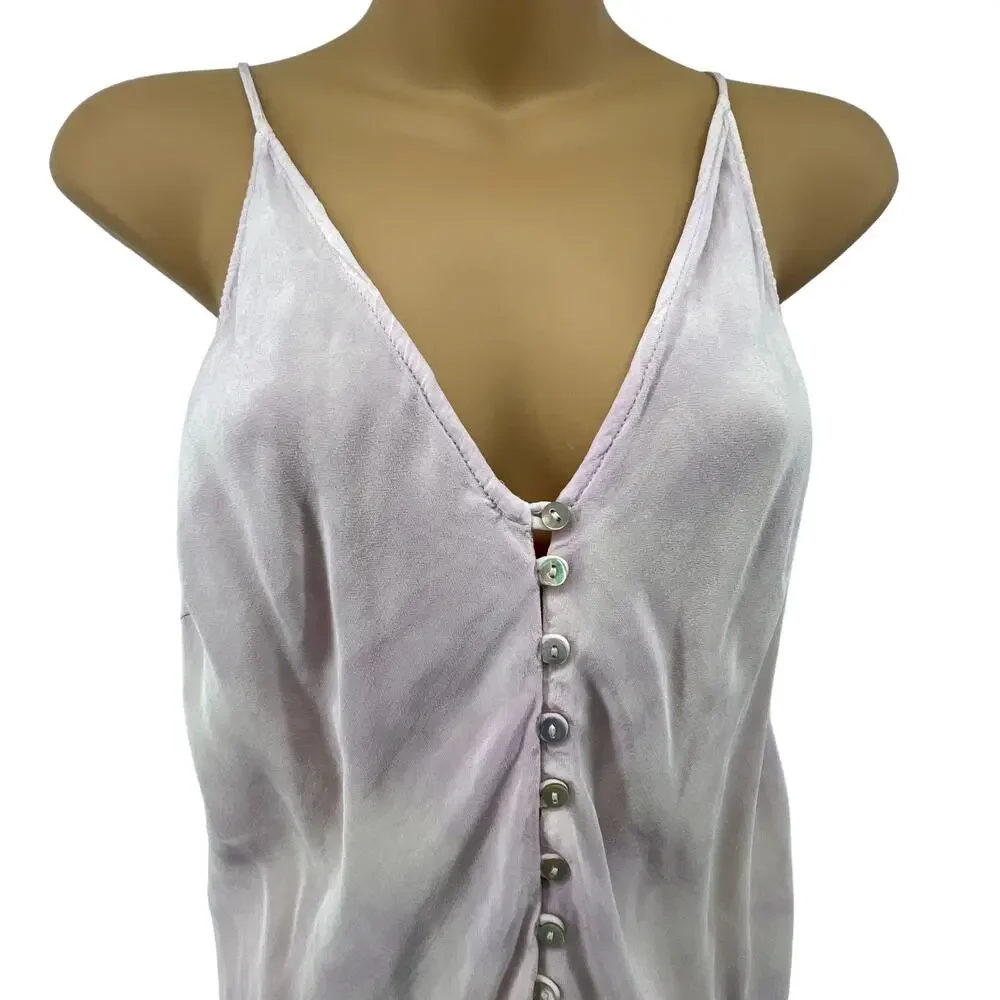Free People Size XS Walkabout Washed Romper Lavendar Intimately Lightweight
